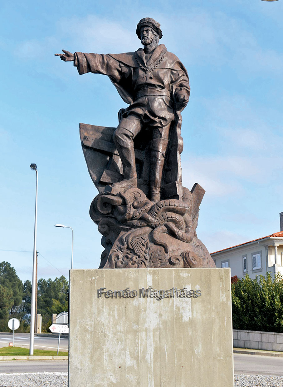 ◆ 麥哲倫是大航海時代中其中一位冒險家。圖為麥哲倫塑像。資料圖片