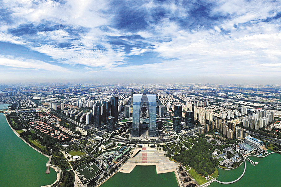 ◆蘇州工業園區是中國和新加坡政府間第一個合作項目。  資料圖片