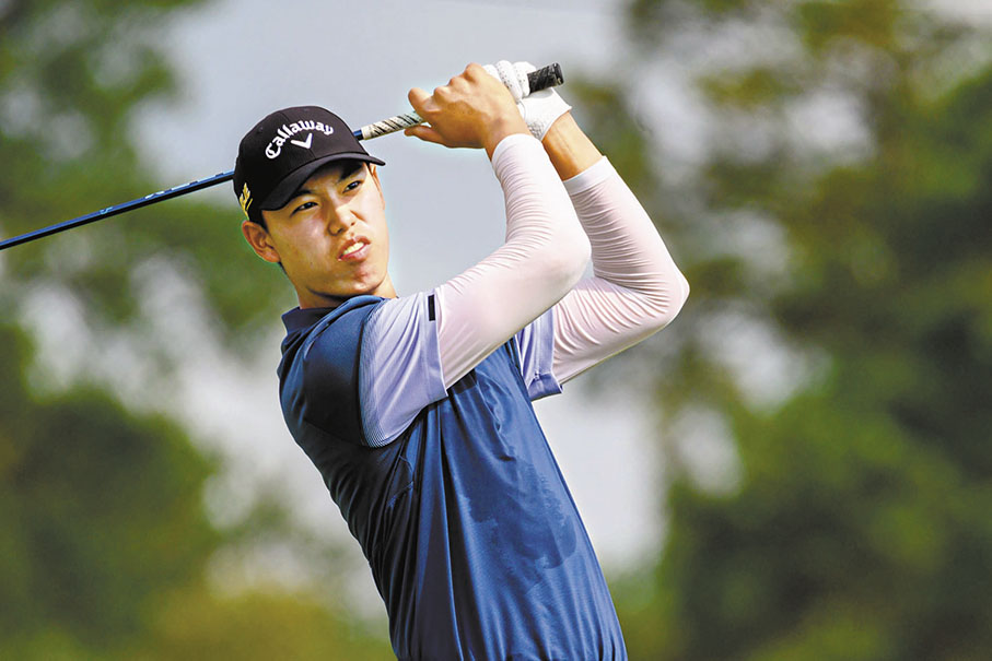 ◆內地業餘高爾夫名將丁文一。