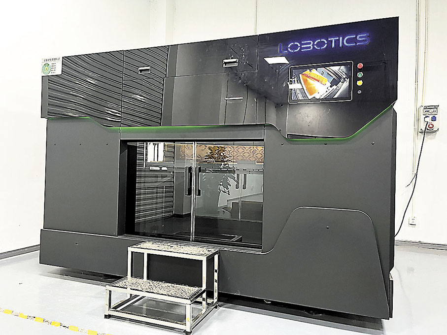 ◆XEV打造了內地首條汽車領域的3D打印增材製造生產線。 記者趙臣  攝