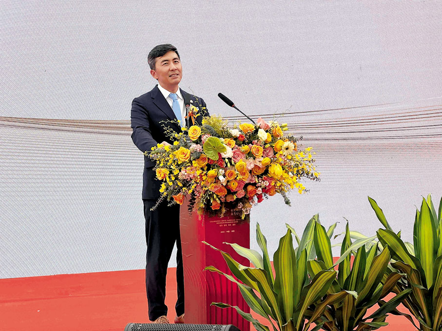 ◆ 連漢森表示，高端服務業企業進駐項目可進一步有效吸引香港優秀人才以及海外優質人才到東莞發展。記者帥誠 攝