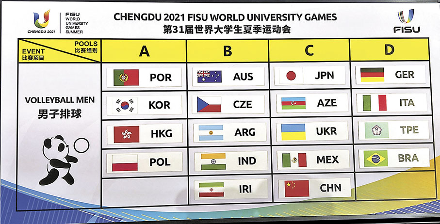 ◆香港男排被抽在A組。 香港文匯報記者李兵 攝