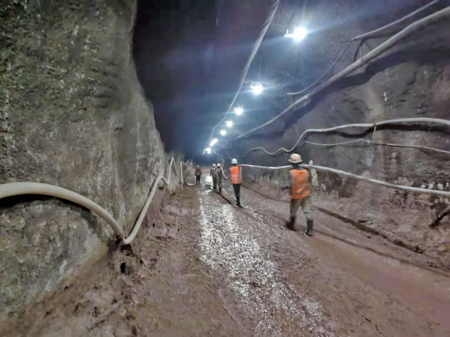 ◆ Musonoi項目斜坡道「月掘進」連續突破百米大關