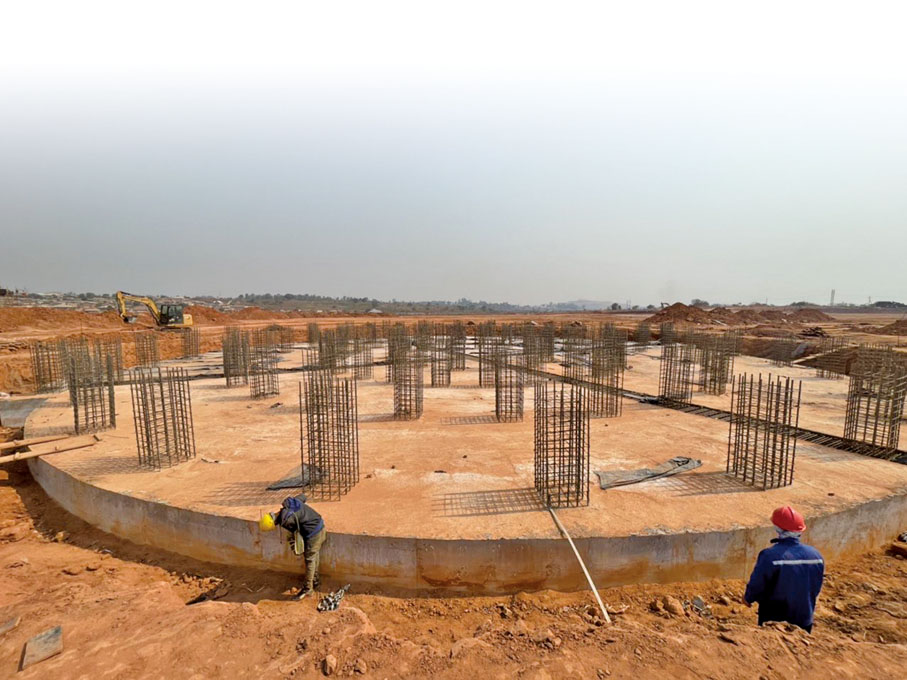 ◆ Musonoi項目濃密機基礎澆築