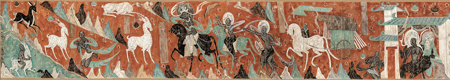 ◆敦煌《鹿王本生故事》古法繪製實踐，王亞林、何鴻等繪製（全圖）。