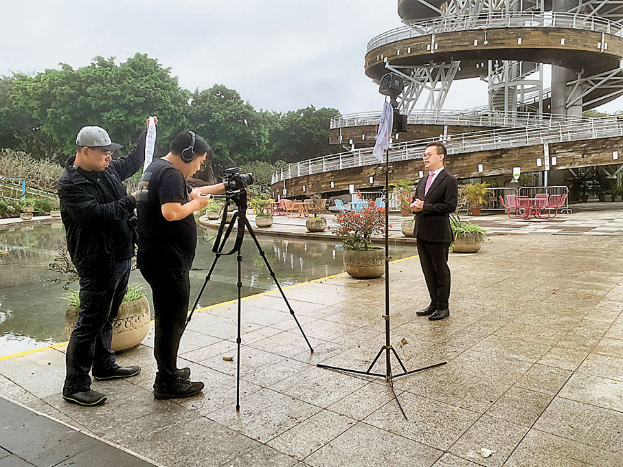◆范凱傑親自為活動拍攝《國家安全·一同維護》一人一個國安小故事短片。