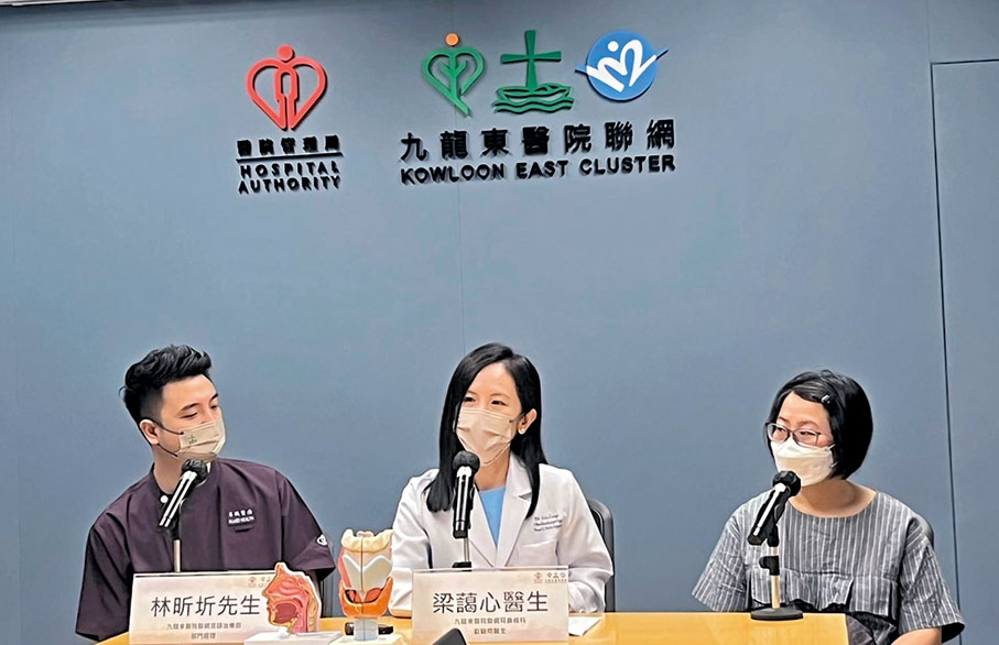 ◆左起：林昕圻、梁藹心、馬女士。香港文匯報記者郭倩  攝