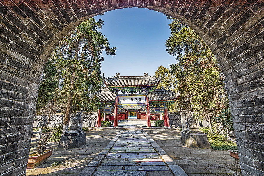 ◆陝西漢中勉縣「天下第一武侯祠」。