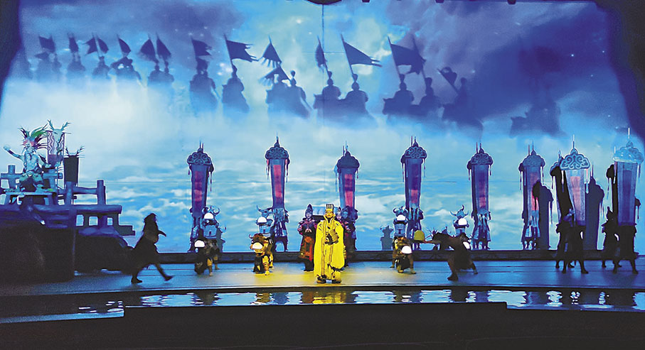 ◆諸葛古鎮《出師表》演出。