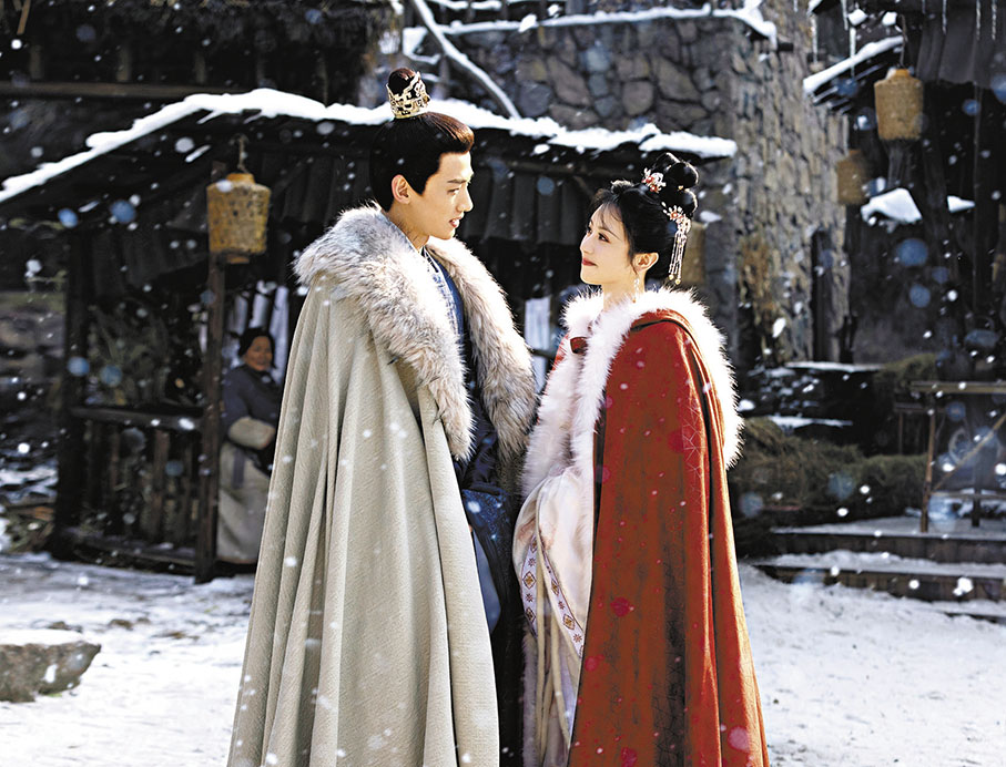 ◆白敬亭跟田曦薇的古裝扮相非常配襯。