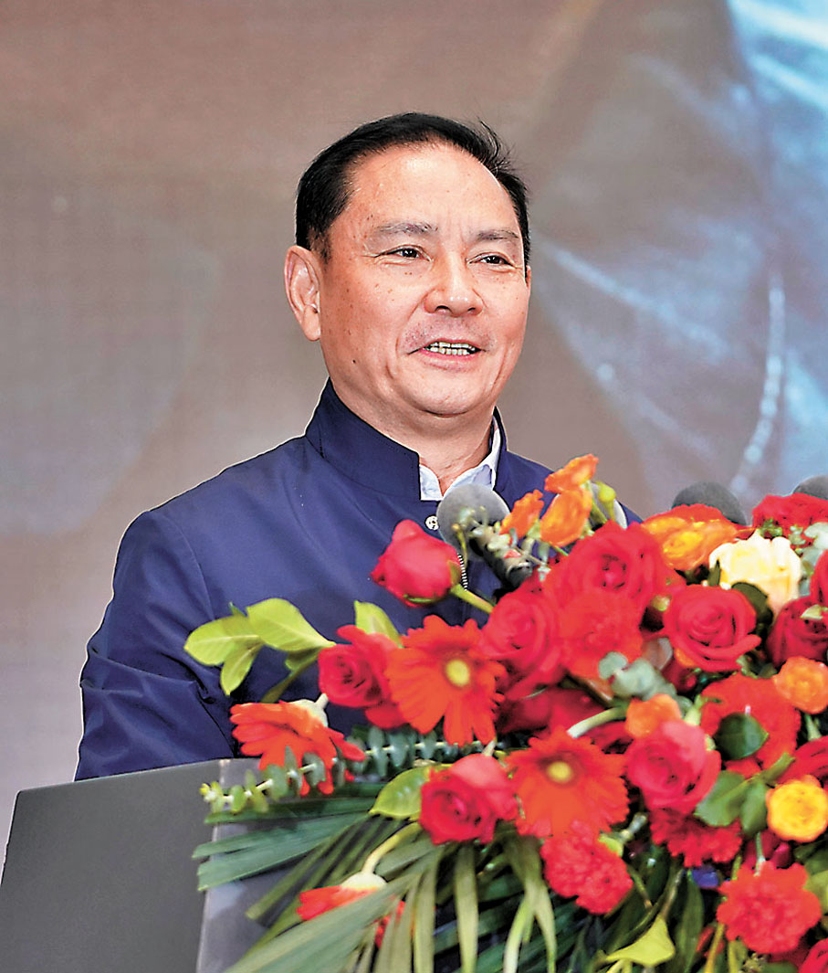 ◆主演盧奇在首映儀式上分享自己的拍攝感想。