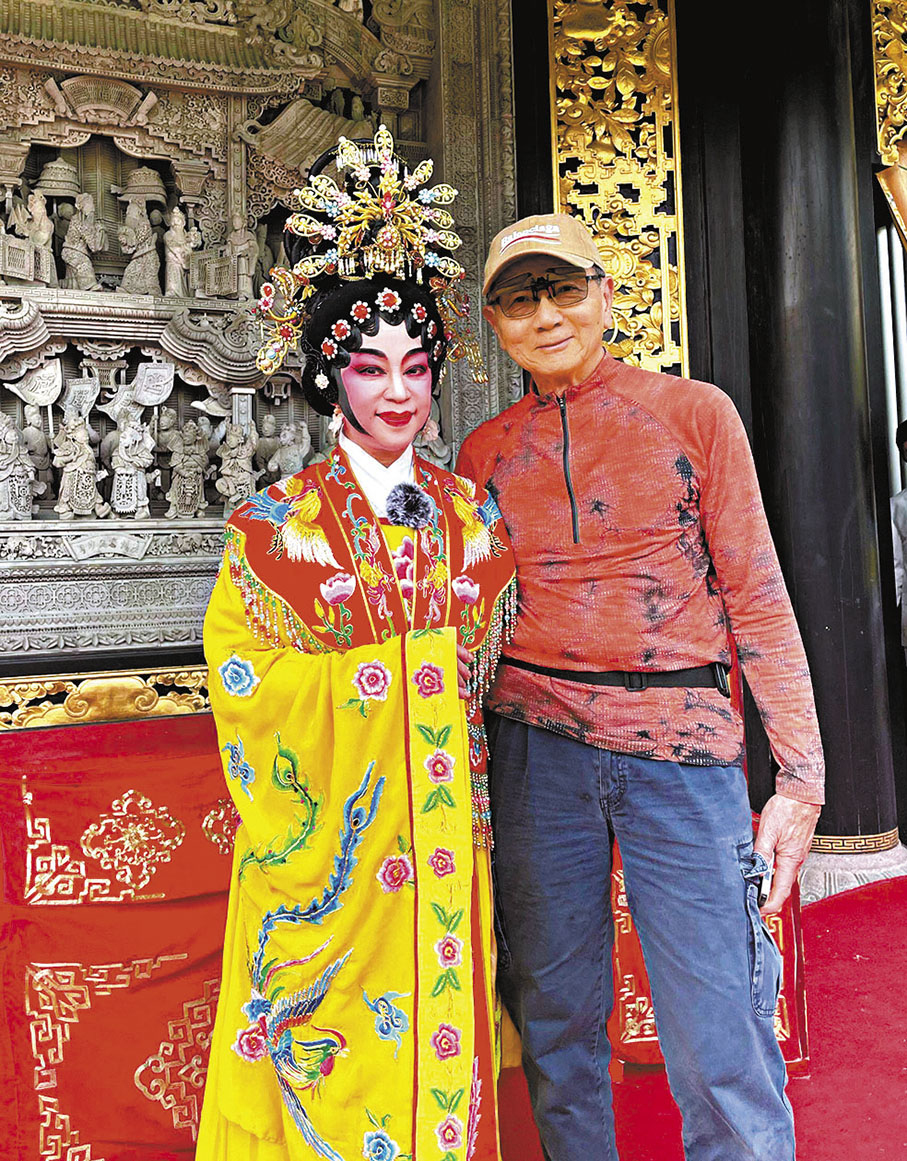 ◆Ella到廣州演出，丈夫Ken當然相伴左右。 作者供圖