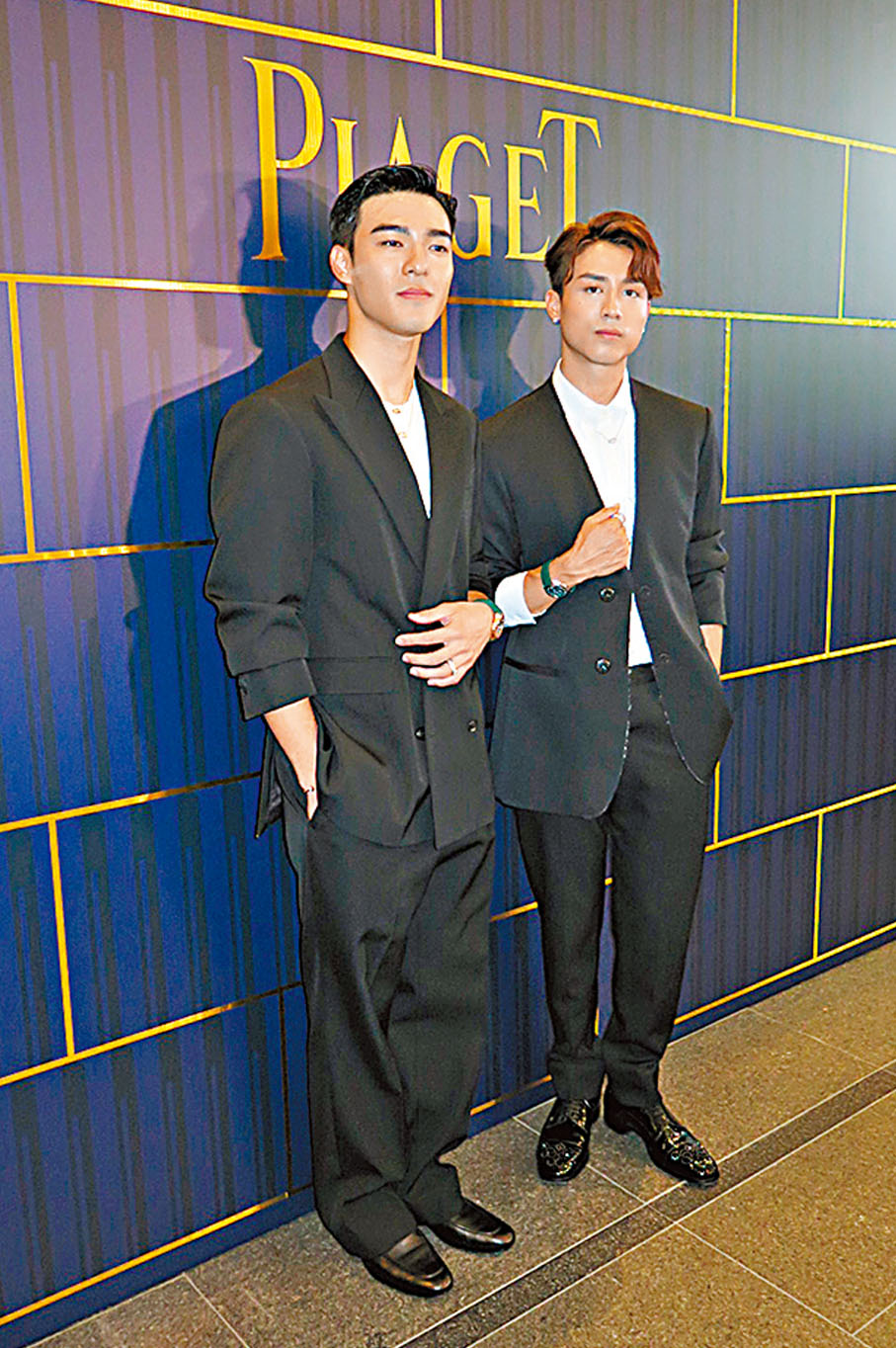 ◆陳昊森（左一）與江?生昨日一同出席活動。