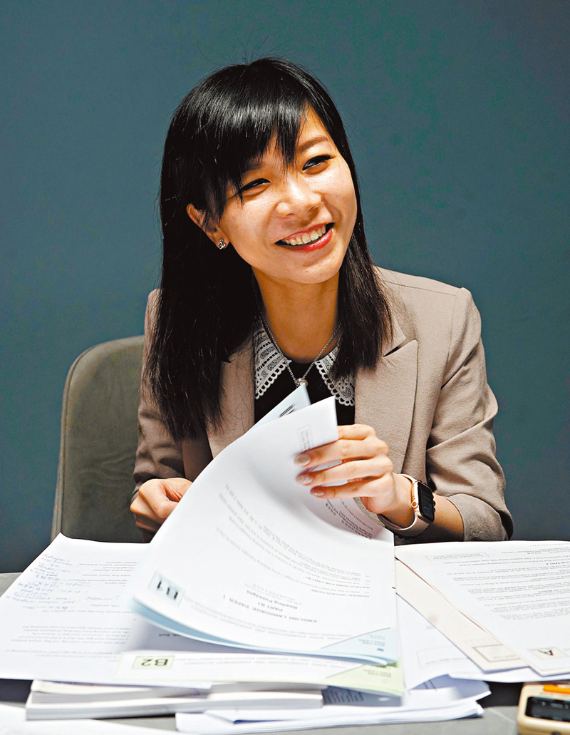 ◆ 張祝珊英文中學資深英文科老師孫錫欣。香港文匯報記者曾興偉 攝
