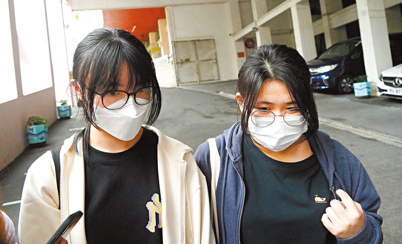 ◆ 左起:胡同學、黃同學。香港文匯報記者曾興偉 攝