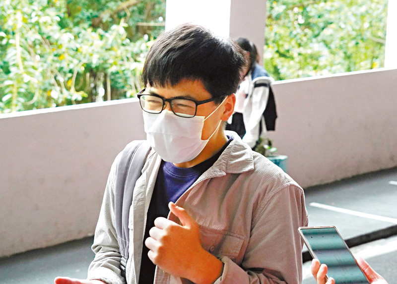 ◆ 吳同學。香港文匯報記者曾興偉 攝