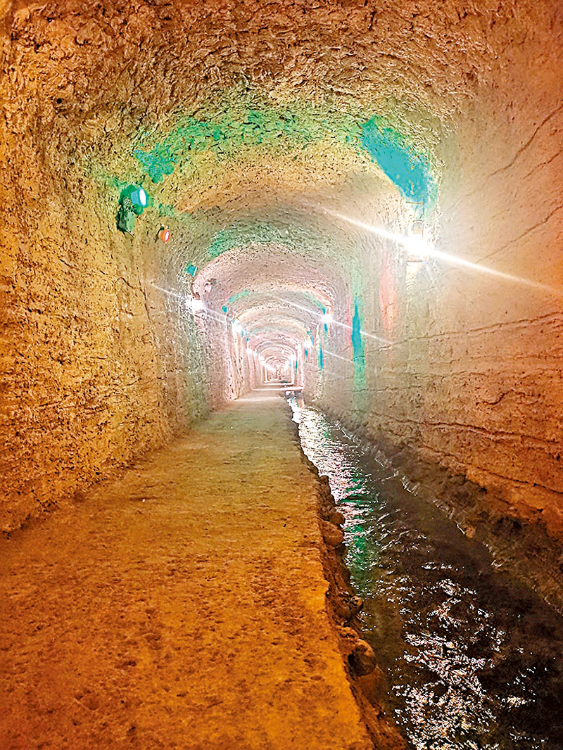 ◆木壘草原的坎兒井暗渠