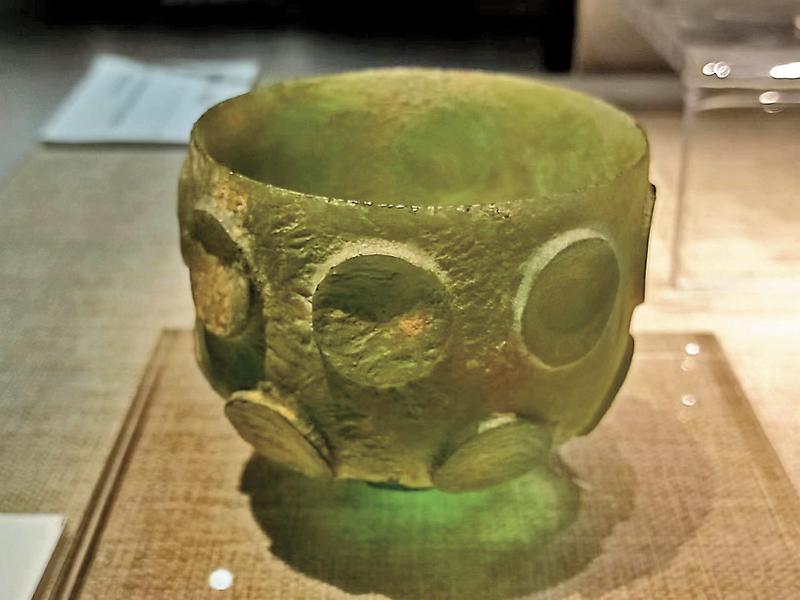 ◆館藏國家一級文物：北周凸釘玻璃碗