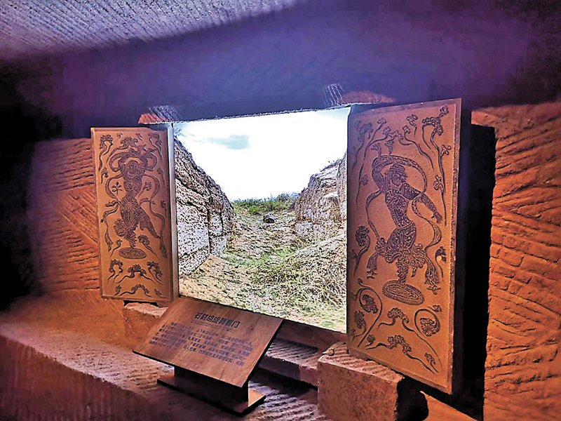 ◆館藏國寶級文物：唐胡旋舞圖石刻門扇