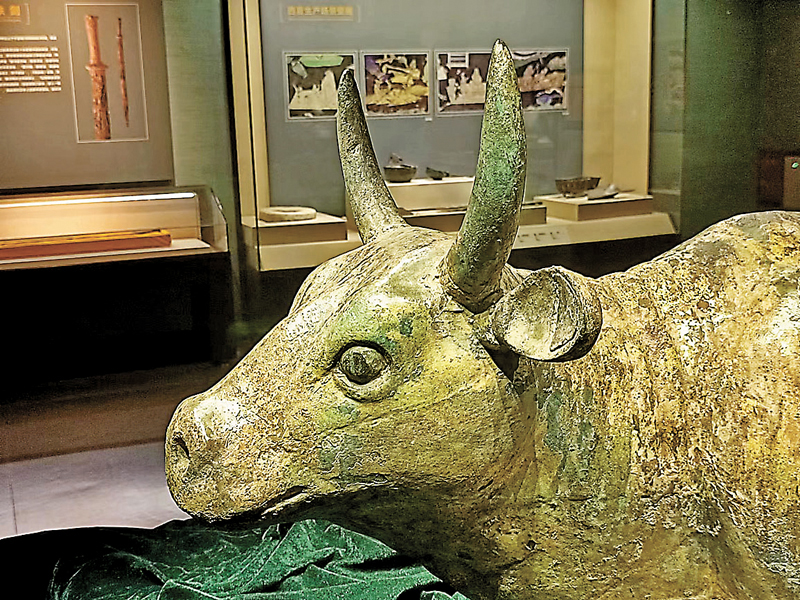 ◆館藏國寶級文物：西夏鎏金銅牛頭部
