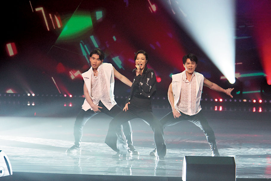 ◆ 龍婷於快歌部分挽回不少分數。