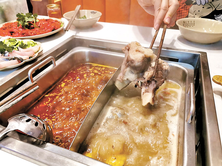 ◆無渣紅油麻辣湯鍋底及豬骨湯鍋