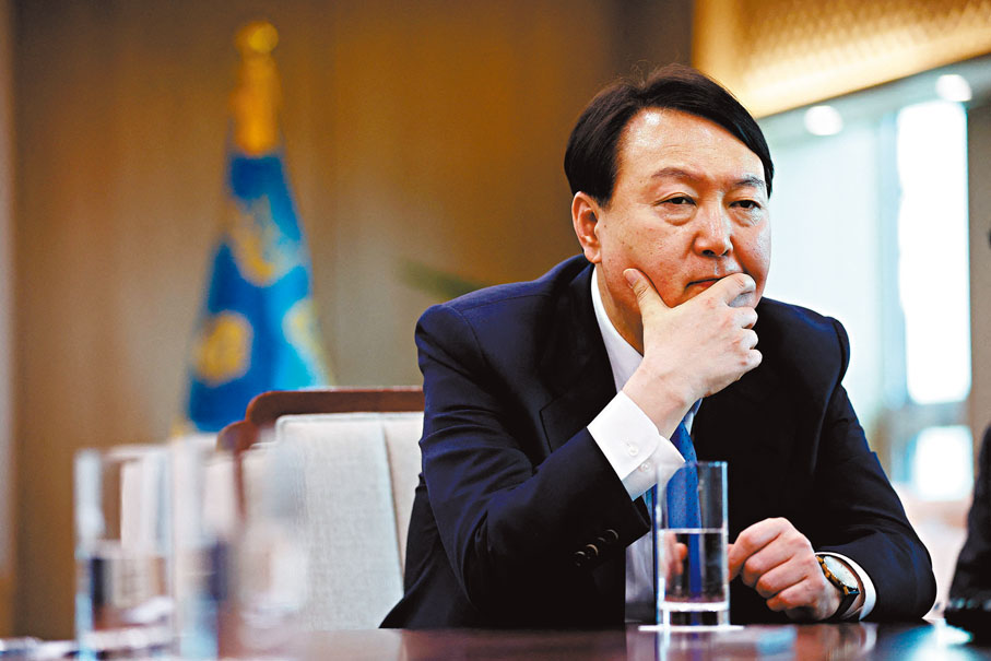 ◆ 分析指美國就半導體問題施壓，勢必讓尹錫悅身處「複雜境地」。路透社