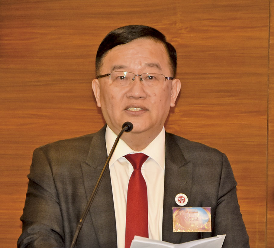 ◆ 莊哲猛致歡迎辭,提出會務目標。