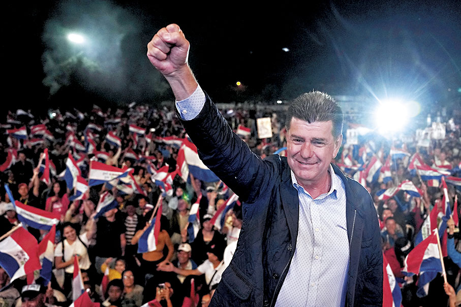 ◆ 反對派總統候選人阿萊格雷表示如果贏得大選，巴拉圭將同台灣「斷交」。 美聯社