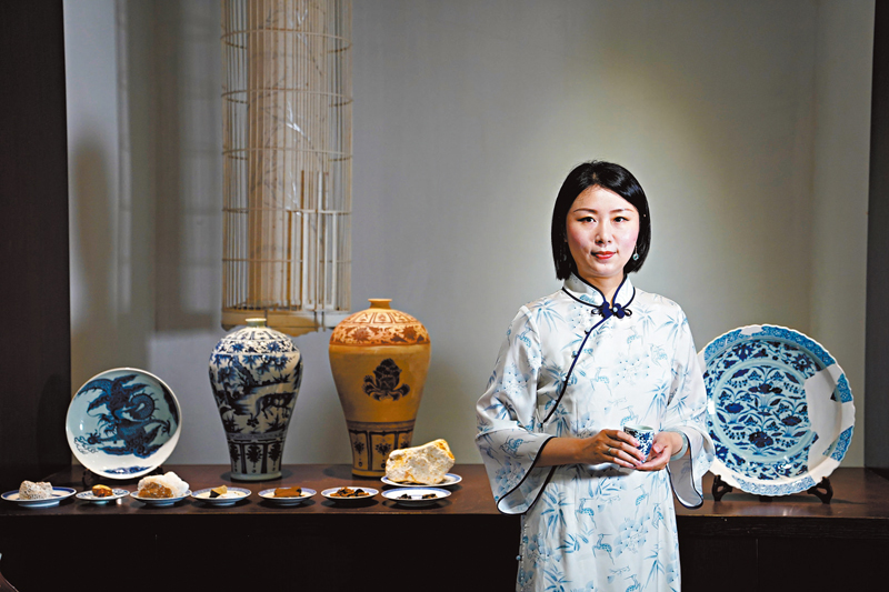  ◆江西省元青花非遺傳承人蔡文娟。