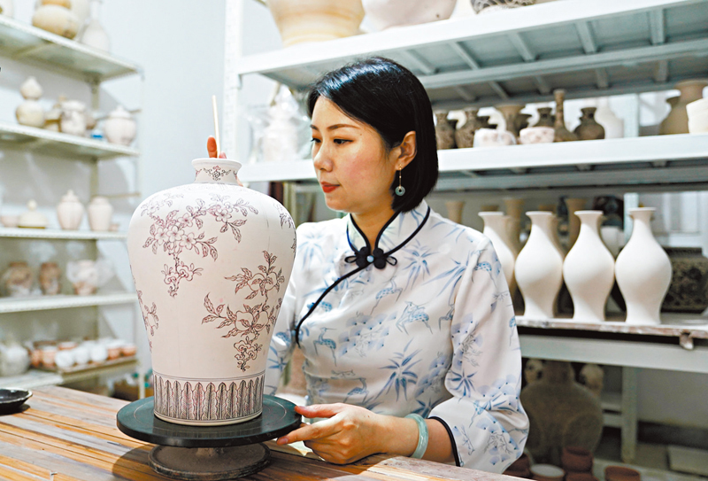 ◆蔡文娟創作的作品。