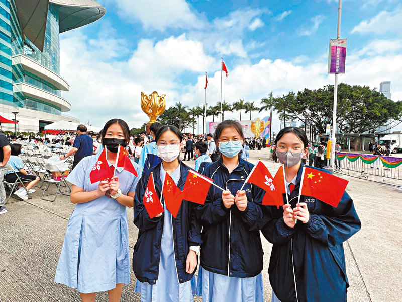 ◆ 左起：張睿欣、司徒樂怡、詹素期和劉曉媛。香港文匯報記者子京  攝