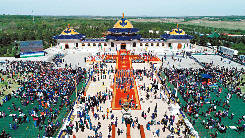 ◆ 成吉思汗的死因成謎。圖為內蒙古成吉思汗陵。 資料圖片