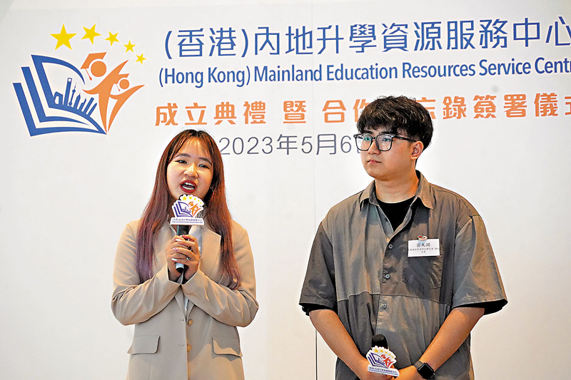 ◆羅善欣（左）、 雲天潤（右）。香港文匯報記者曾興偉  攝