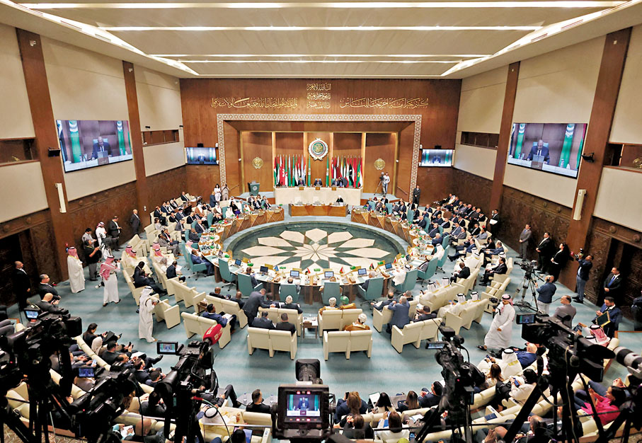 ◆ 阿盟在埃及開羅舉行外長級特別會議。 路透社