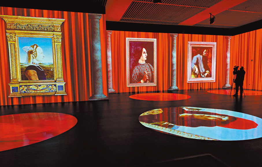 ◆展覽尾聲的沉浸式光影體驗部分亦是今次展覽一大亮點。