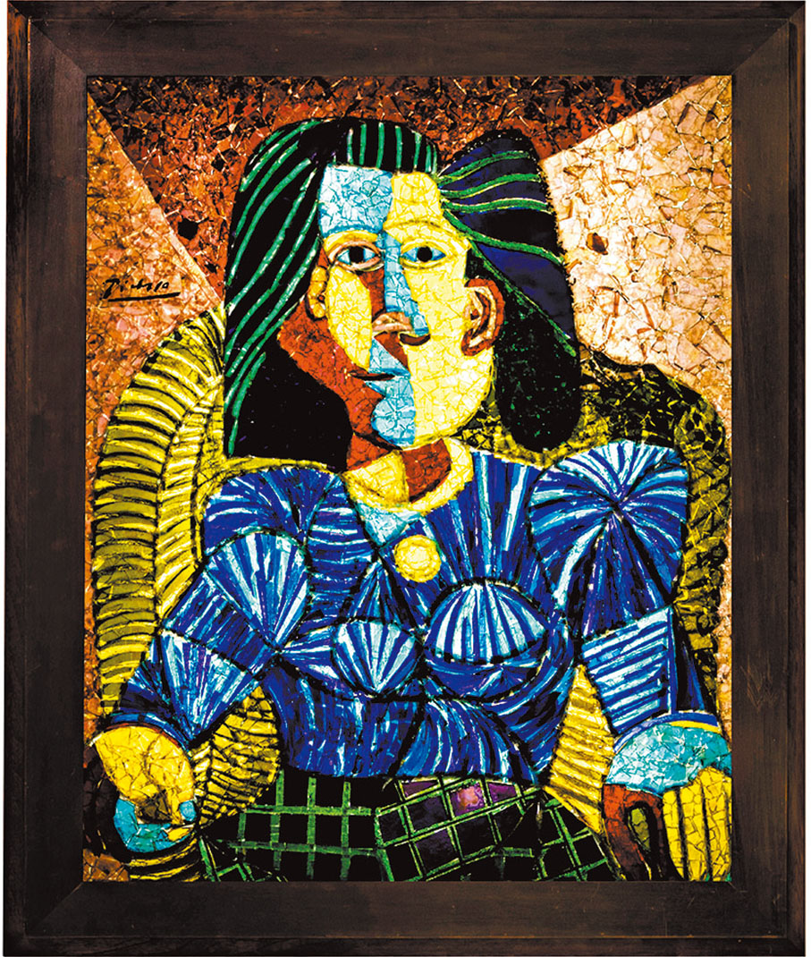 ◆《坐的女人》 （Femme assise）玻璃畫