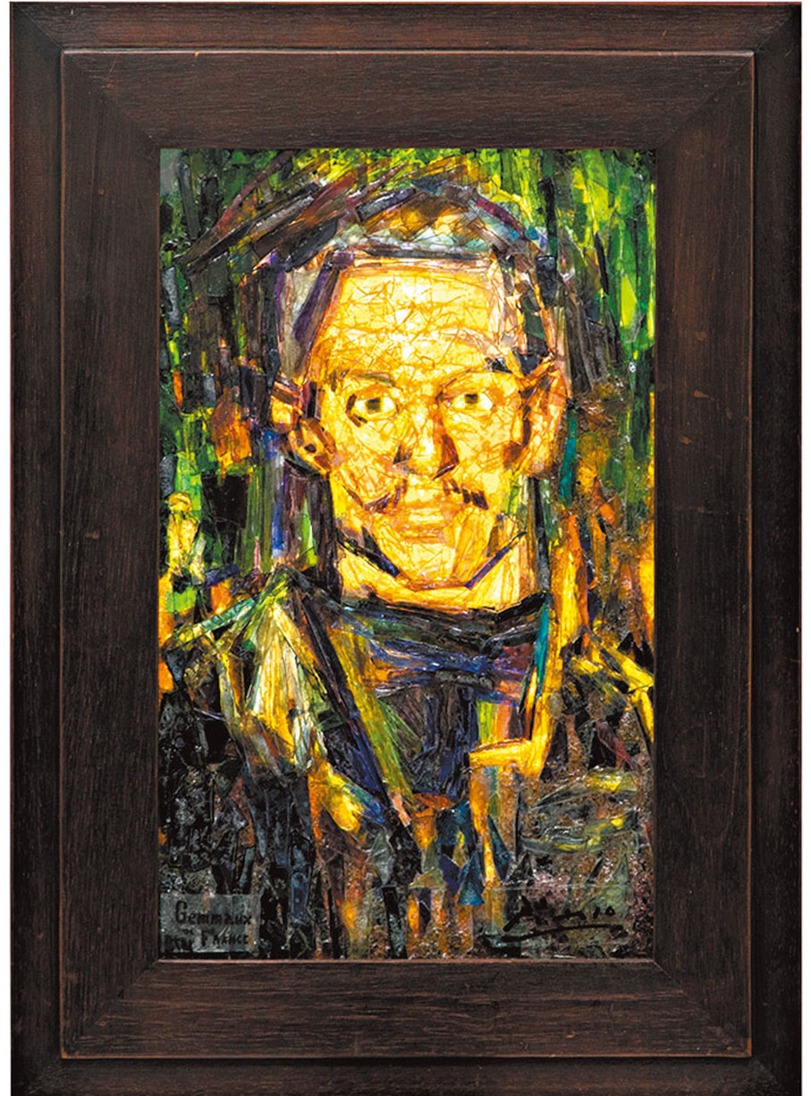 ◆《自畫像》 （Self Portrait）玻璃畫