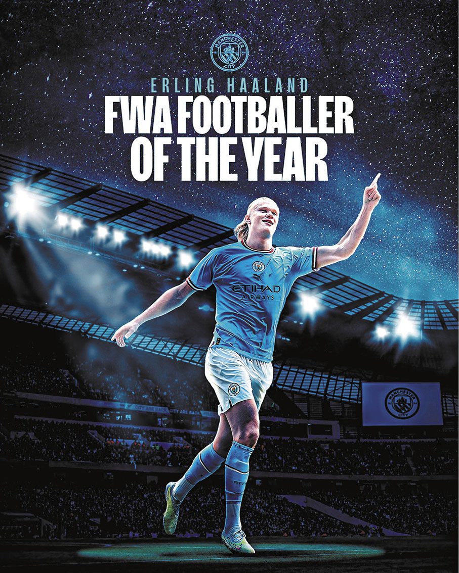 ◆夏蘭特破得票紀錄當選英格蘭足球先生。 曼城Facebook圖片
