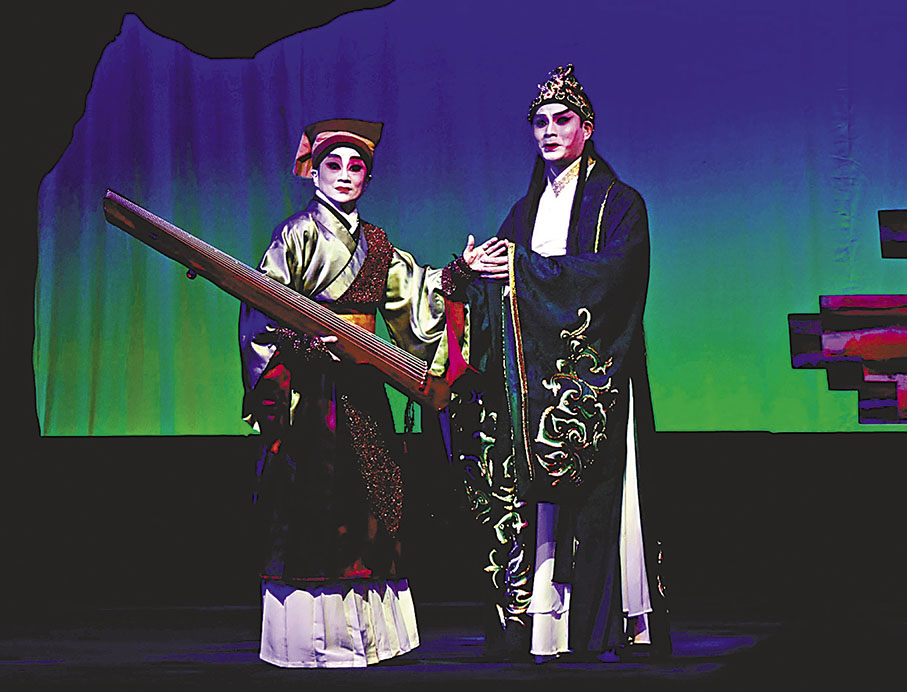 ◆劉惠鳴和李秋元合演《子期與伯牙》。