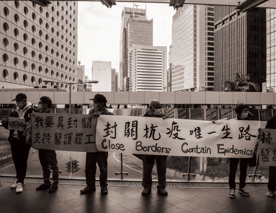 ◆有關團體的骨幹們多次發表支持涉及違法活動的言論，包括「上街抗爭」﹑違規罷工等。 資料圖片