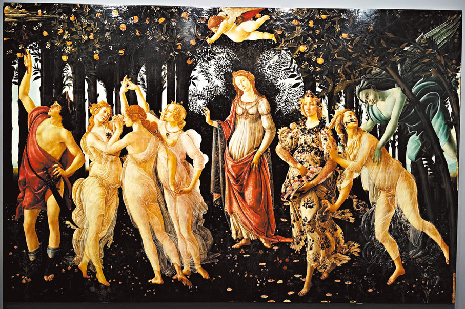 ◆官方復刻版的《春》。  張帆 攝