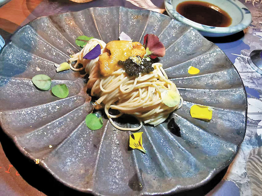 ◆ 魚子醬海膽蕎麥素麵