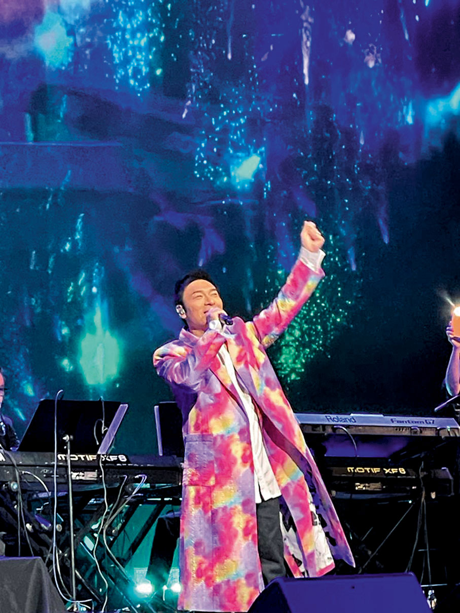 ◆ 許志安洛杉磯開騷，一口氣唱出多首經典作品。