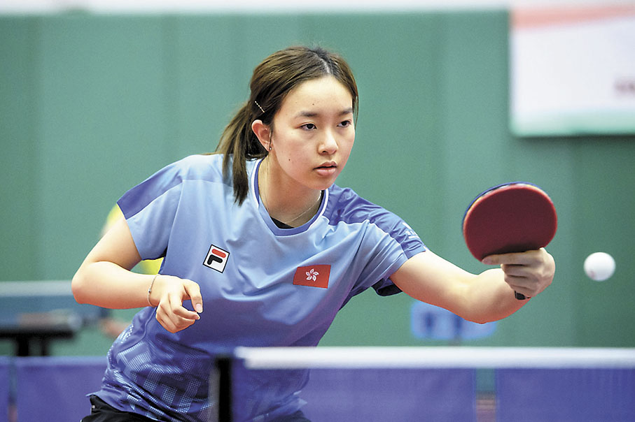 ◆吳詠琳除參加女單賽事外，尚會與李皓晴出戰女雙。乒總提供
