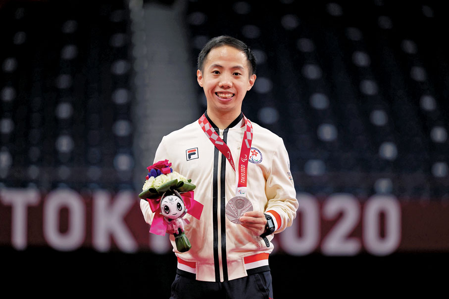 ◆朱文佳寄語新一代運動員，要為自己熱愛的運動努力。 香港傷殘人士體育協會圖片