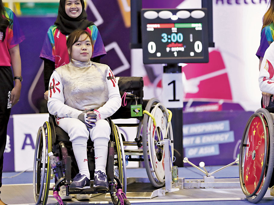 ◆鍾婉萍指失敗和困難是人生必經，最重要的是從失敗中找到屬於自己的方向，作出改善。香港傷殘人士體育協會圖片