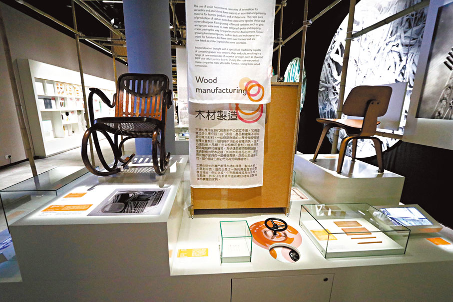◆木材製造品　香港文匯報記者北山彥  攝