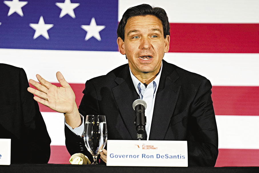 ◆德桑蒂斯被視為挑戰特朗普最有力人選。 美聯社