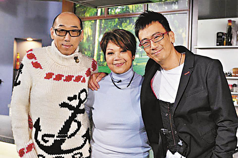 ◆ 肥媽(中)與張學潤(左)以前經常合作，更成為知心好友。  資料圖片